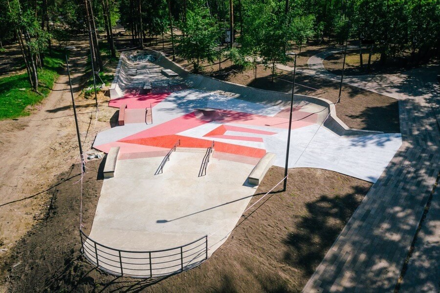 Трюковая площадка для самоката и скейт парк в Балашихе - Пехорка